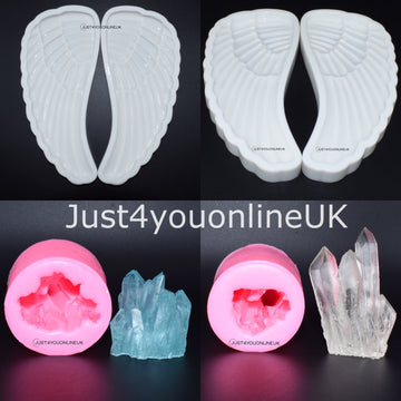 Crystal moulds mold mould moulds wing angel art resin epoxy beautiful detail