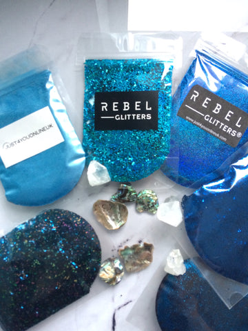 Rebel Glitters pigment acrylic paint glitter chameleon colour colour changing crystals art resin epoxy floors paint additive 