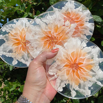 How to resin art basics epoxy coasters bloom flower kit starter beginner beginners U.K. art supplies 