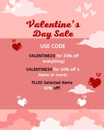 We love you all ♥️♥️ Happy Valentines weekend sale! 60% off!! 😘😘