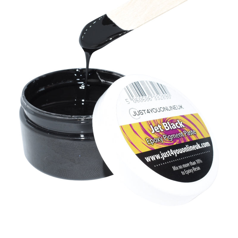 Pitch Black Resin Pigment Paste 30ml in a no mess easy Pump bottle By Get  Inspired Black