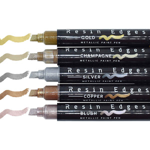 Resin Art Metallic Paint Pens for Resin Coasters